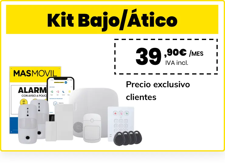 MASMOVIL - CARACTERISTICA ITEM - ALARMAS - Kit Bajo/Ático