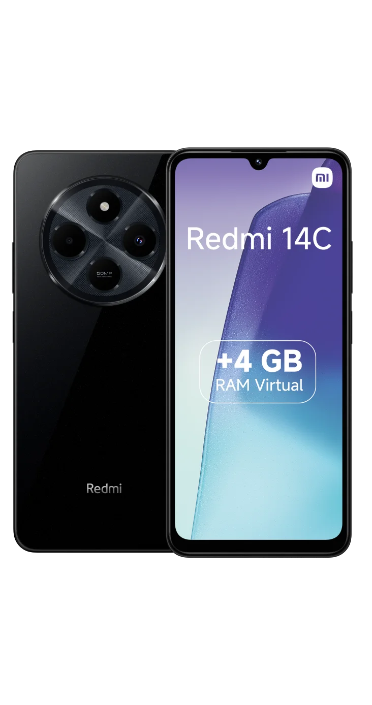 xiaomi redmi 14c 4gb negro Frontback