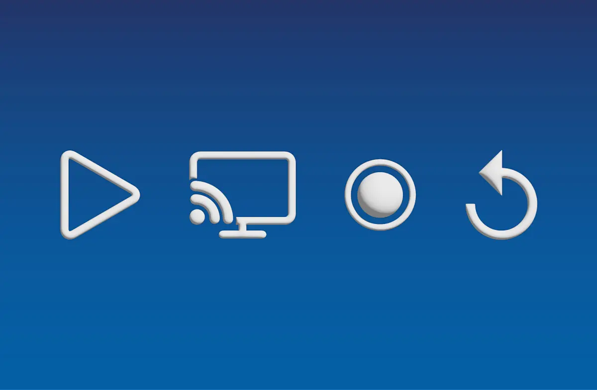 Dibujo con iconos de los servicios TV