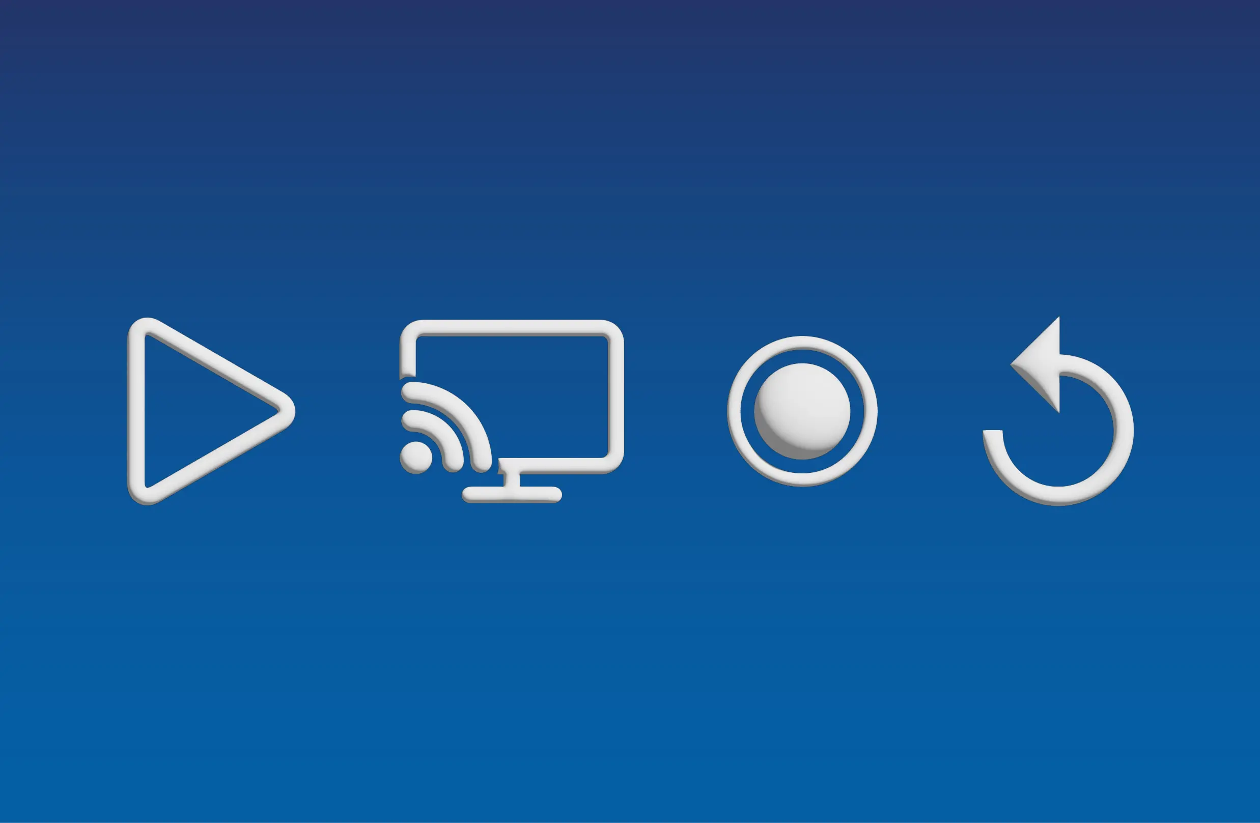 Dibujo con iconos de los servicios TV